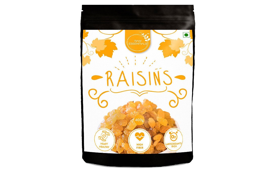Raw Essentials Raisins    Pack  400 grams